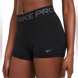 Nike Pro Women's 3" Short Spandex Black Size Small